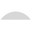 vidaXL Rondelle en demi-lune 2 pcs Blanc M6 Polypropyl&egrave;ne