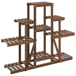 vidaXL Support &agrave; fleurs 110x25x96 cm bois massif de sapin
