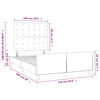 vidaXL Cadre de lit sans matelas noir 120x200 cm velours