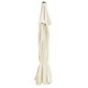 vidaXL Tissu de remplacement pour parasol d'ext&eacute;rieur Sable 515 cm
