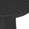 vidaXL Salon de jardin 5 pcs avec coussins R&eacute;sine tress&eacute;e Noir