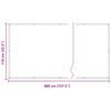 vidaXL &Eacute;cran de balcon Terre cuite 110 x 400 cm Tissu Oxford