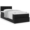 vidaXL Lit ottoman avec matelas noir 80x200 cm similicuir
