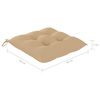 vidaXL Chaises pliables de jardin lot de 2 avec coussins Bois d'acacia