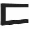 vidaXL TV Cabinet Set 9 pc 30,5 x 30 x 110 cm Ch&ecirc;ne noir