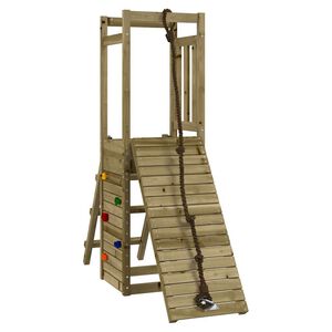 vidaXL Aire de jeux d'ext&eacute;rieur bois de pin impr&eacute;gn&eacute;
