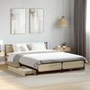 vidaXL Cadre de lit avec tiroirs sans matelas ch&ecirc;ne sonoma 120x190 cm