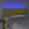 vidaXL T&ecirc;te de lit &agrave; LED Vert 100x5x78/88 cm Tissu