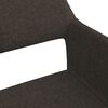 vidaXL Chaise pivotante de bureau Marron fonc&eacute; Tissu