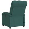 vidaXL Fauteuil de massage inclinable Vert foncé Tissu
