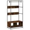 vidaXL Armoire ch&ecirc;ne fum&eacute; 90x50x180 cm bois d'ing&eacute;nierie