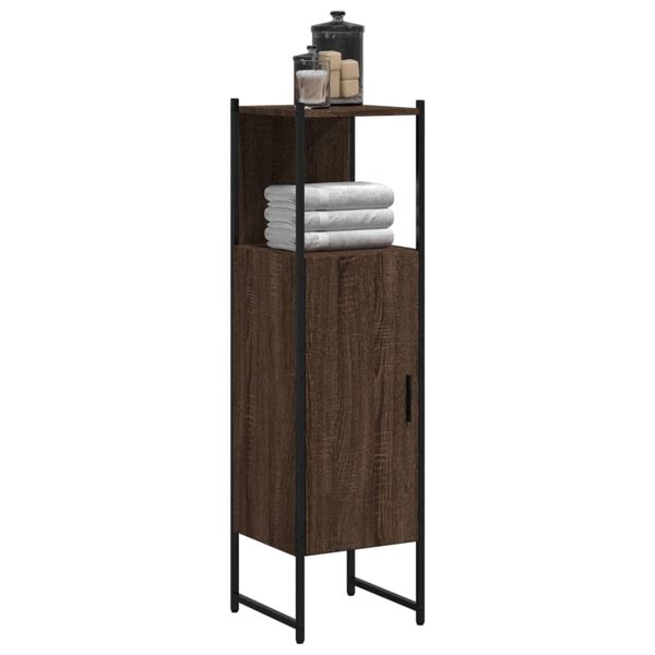 vidaXL Armoire de salle de bain chêne marron 33x33x120,5 cm