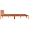 vidaXL Cadre de lit sans matelas cire marron 150x200cm bois pin massif