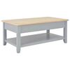 vidaXL Table basse Gris 100x50x41,5 cm Bois de Paulownia solide