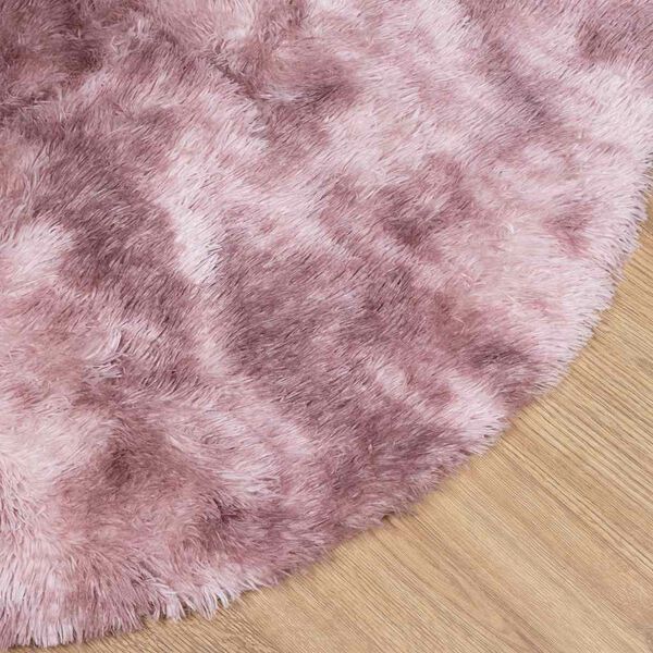 vidaXL Tapis Shaggy &agrave; poils longs NAVARRA rose poudr&eacute; 240x240 cm