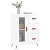 vidaXL Buffet Blanc brillant 69,5x34x90 cm Bois d'ing&eacute;nierie