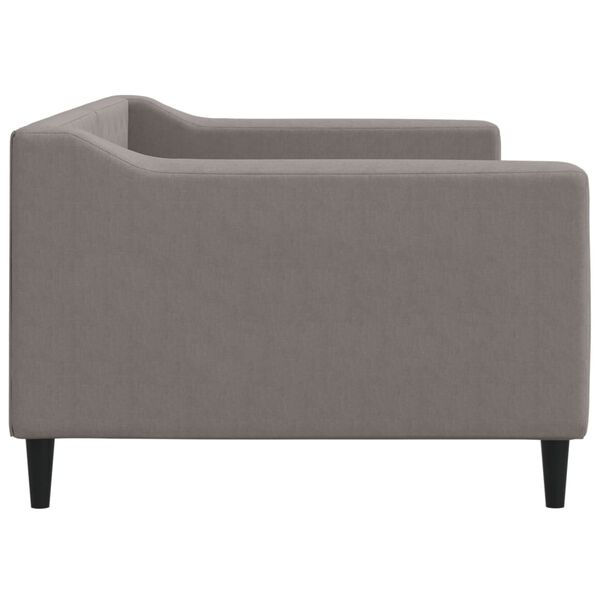 vidaXL Lit de repos sans matelas taupe 90x200 cm tissu