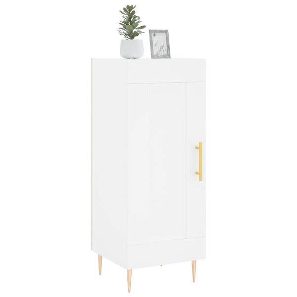 vidaXL Buffet blanc 34,5x34x90 cm bois d'ing&eacute;nierie