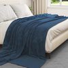 vidaXL Jet&eacute; Bleu marine 220 x 240 cm Toison