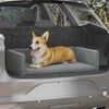 vidaXL Lit d'auto pour chien Gris clair 90x60 cm Aspect de lin