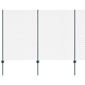 vidaXL Cl&ocirc;ture grillag&eacute;e avec poteau 10 x 1,6 m Acier recouvert de PVC