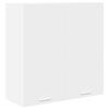 vidaXL Armoire suspendue Blanc 80 x 31 x 80 cm Bois d'ing&eacute;nierie