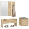 vidaXL Ensemble de meubles de couloir Ch&ecirc;ne sonoma Bois d'ing&eacute;nierie