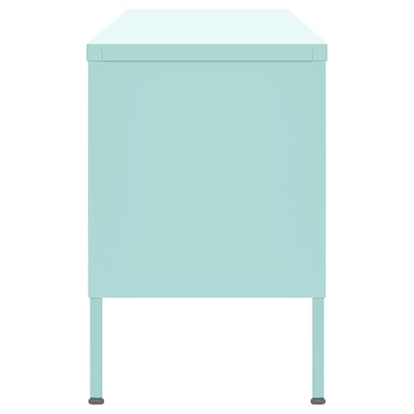 vidaXL Meuble TV Vert menthe 105x35x50 cm Acier