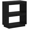 vidaXL Biblioth&egrave;que Noir 60x35x71 cm Bois de pin massif