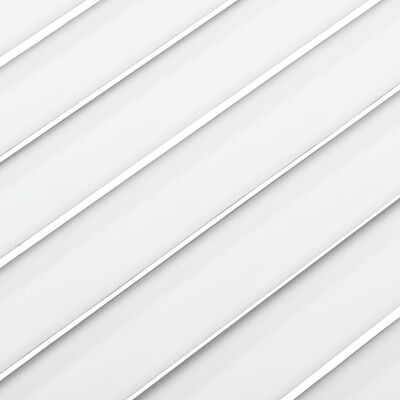 vidaXL Portes d'armoire à persiennes 4pcs blanc 61,5x49,4cm pin massif