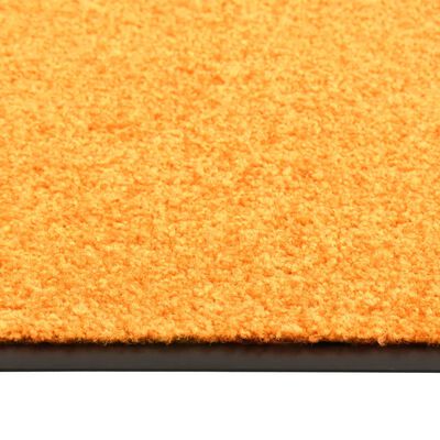 vidaXL Paillasson lavable Orange 60x90 cm