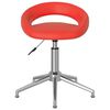 vidaXL Chaises &agrave; manger pivotantes lot de 2 rouge similicuir
