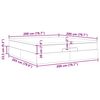 VidaXL Cadre de lit ottoman et matelas gris clair 200x200cm tissu