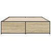 vidaXL Cadre de lit sans matelas ch&ecirc;ne sonoma 160x200 cm