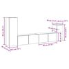 vidaXL Ensemble de meuble TV mural 4 pcs vieux bois bois d'ingénierie
