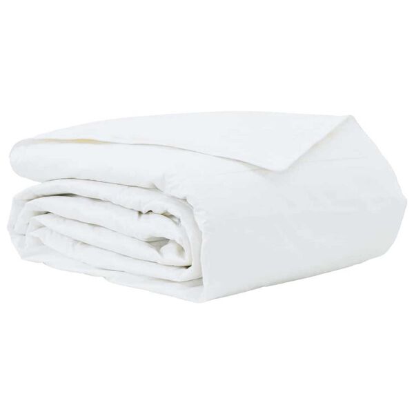 vidaXL Duvet d'&eacute;t&eacute; simple Blanc 240 x 260 cm Plume