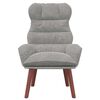 vidaXL fauteuil Gris clair 69 x 74 x 93 cm Velours
