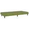 vidaXL Canap&eacute;-lit &agrave; 2 places avec repose-pied Vert clair Velours