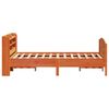 vidaXL Cadre de lit sans matelas cire marron 135x190cm bois pin massif