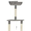 vidaXL Arbre &agrave; chat avec griffoir en sisal Gris 180 cm