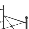vidaXL Lit de jour et lit gigogne sans matelas noir 100x190 cm acier