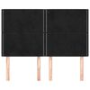 vidaXL T&ecirc;te de lit Noir 144x5x118/128 cm Velours