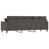 vidaXL Canap&eacute; &agrave; 3 places Gris fonc&eacute; 210 cm Velours