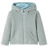 vidaXL Veste &agrave; capuche pour enfants fausse fourrure vert menthe 116