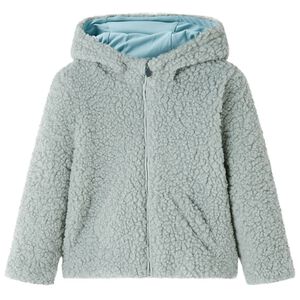 vidaXL Veste &agrave; capuche pour enfants fausse fourrure vert menthe 116