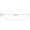 vidaXL Dessus de table rond Marron clair &Oslash;40x1,5 cm Bois ch&ecirc;ne trait&eacute;