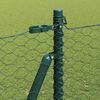 vidaXL Poteau de cl&ocirc;ture. Vert 50 x 1,4 m (maillage de 36 mm)