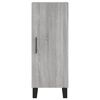 vidaXL Buffet haut Sonoma gris 34,5x34x180 cm Bois d'ing&eacute;nierie