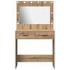 vidaXL Table de Toilette Ch&ecirc;ne artisanal 78,5 x 41 x 135 cm