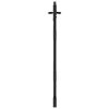 vidaXL Porte de Jardin Noir 85 x 150 cm Acier peint par poudre